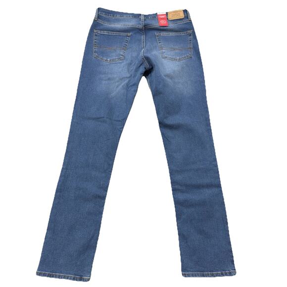 Levi Strauss Signature Slim Fit Ultimate Flex Med Wash Stretch Denim Jeans 34x34 - Picture 2 of 10